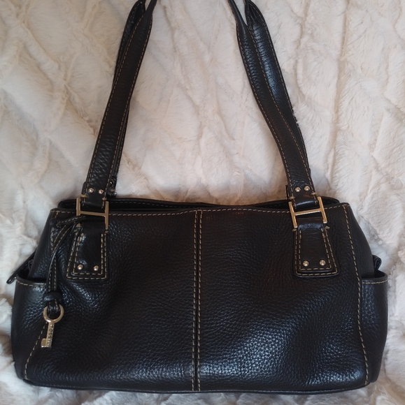 Fossil Handbags - Fossil Vintage Leather Shoulder Bag